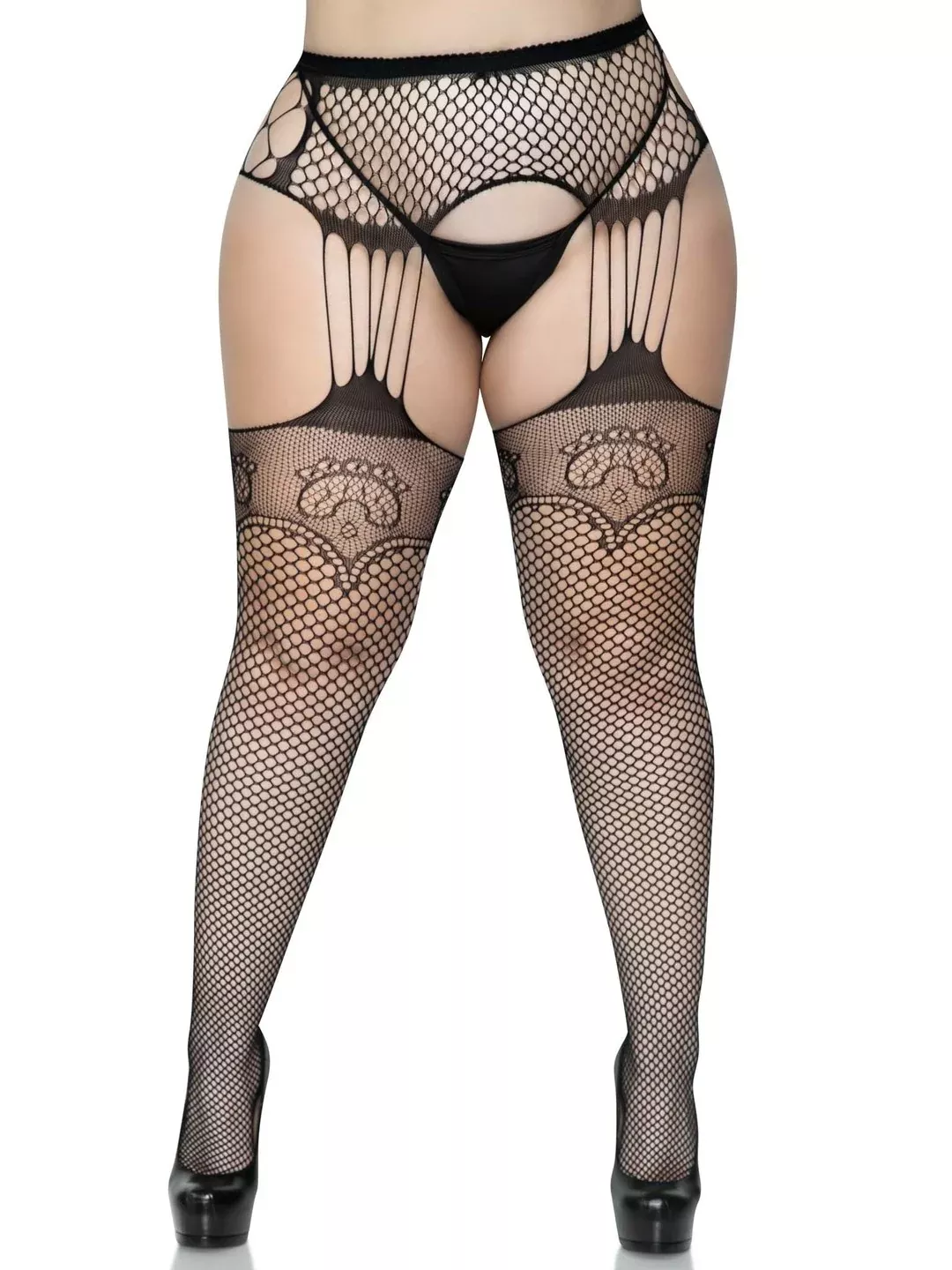 1063 Garter Stocking with Industrial Net