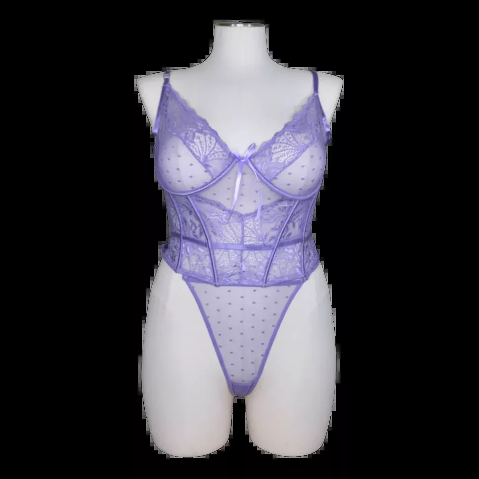 12141 Lace Bustier Set