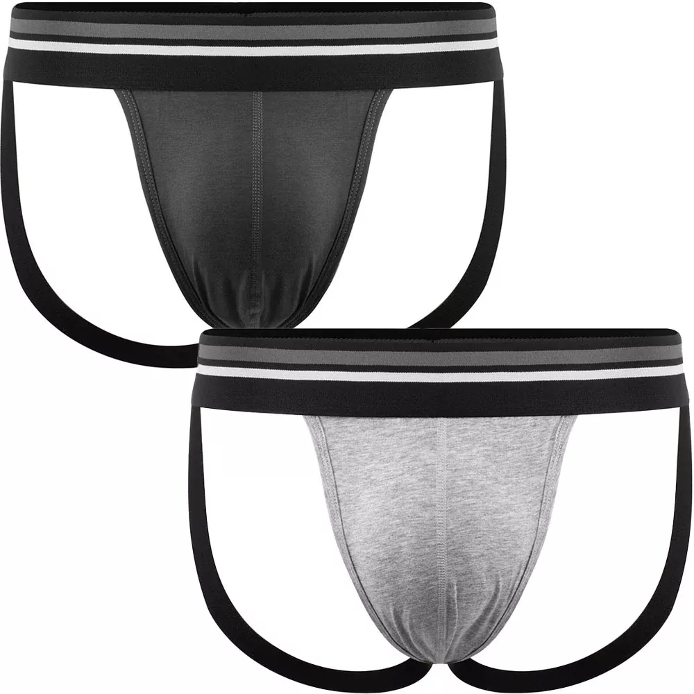 2 Pack FTM Co. Jock Packer Underwear - Gray - Multipack