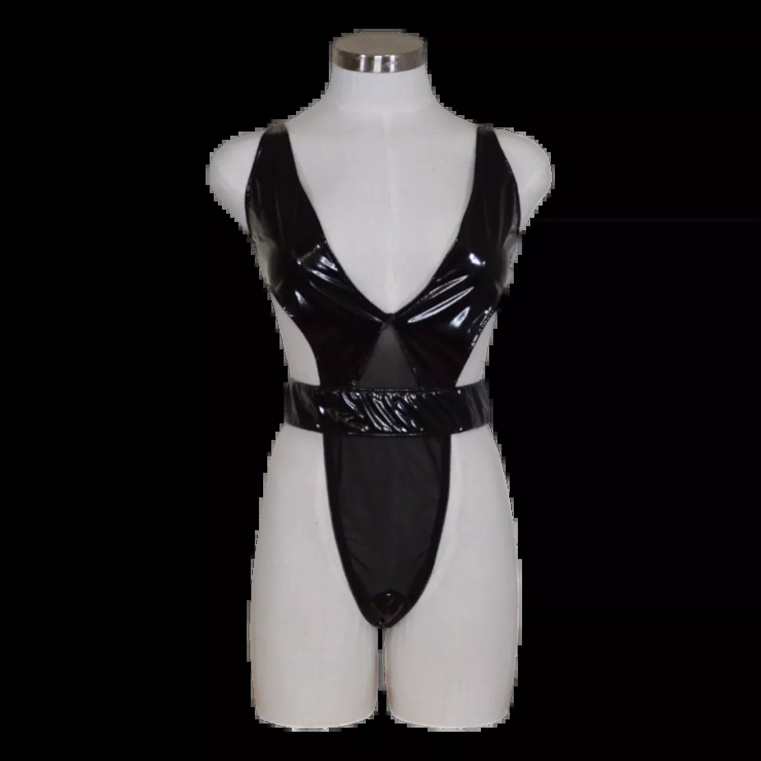 2010 Latex Look Vinyl Mesh Teddy