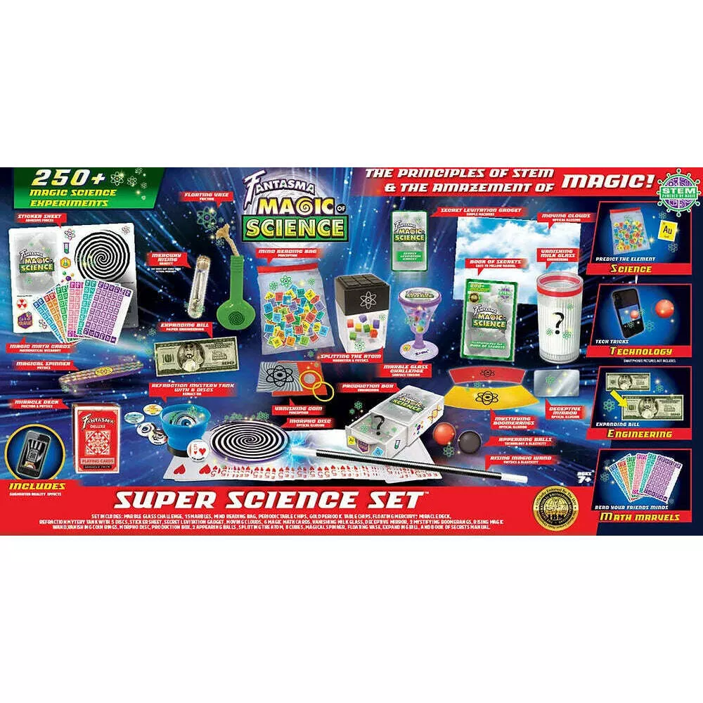 250+ Deluxe Super Science Experiments Illusionology Set