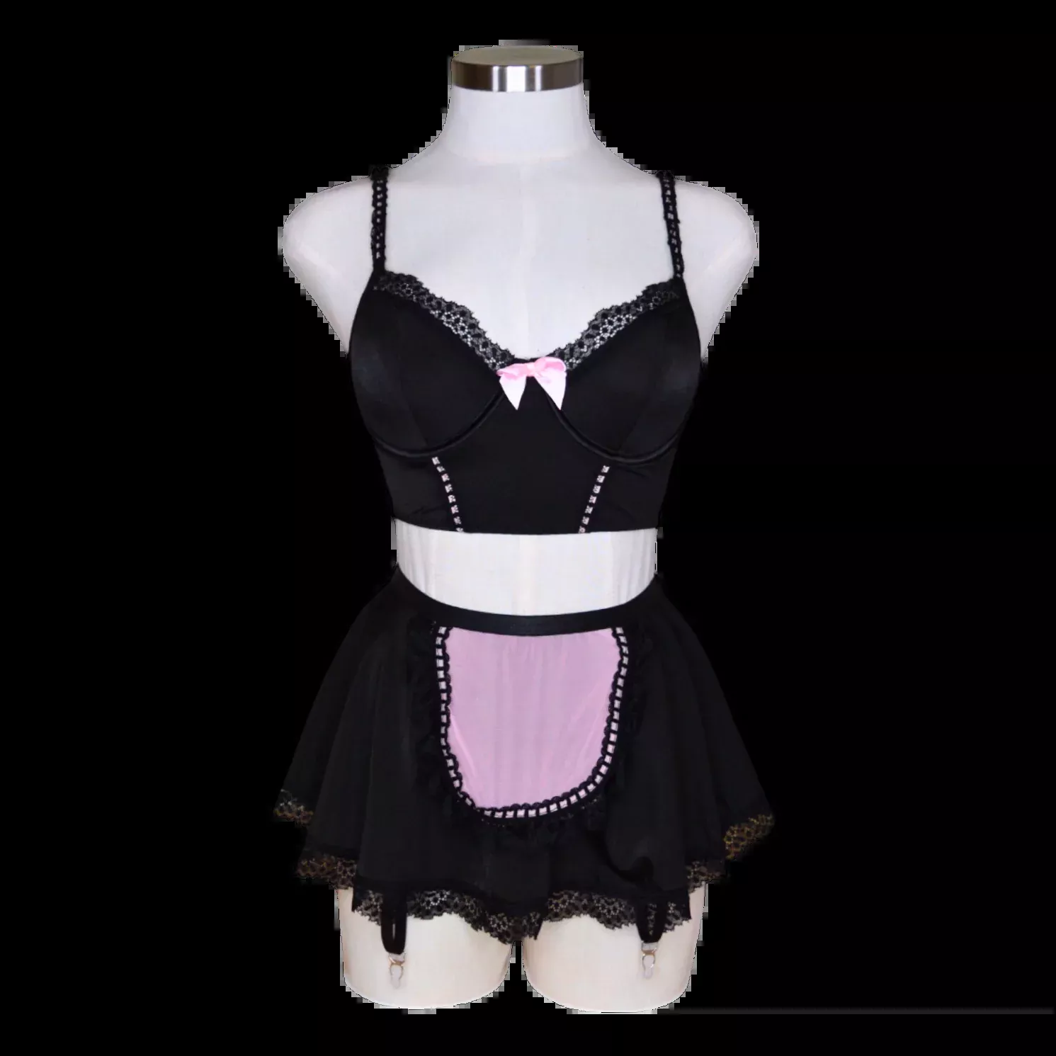 34236 Two Piece Apron Skirt Maid Costume