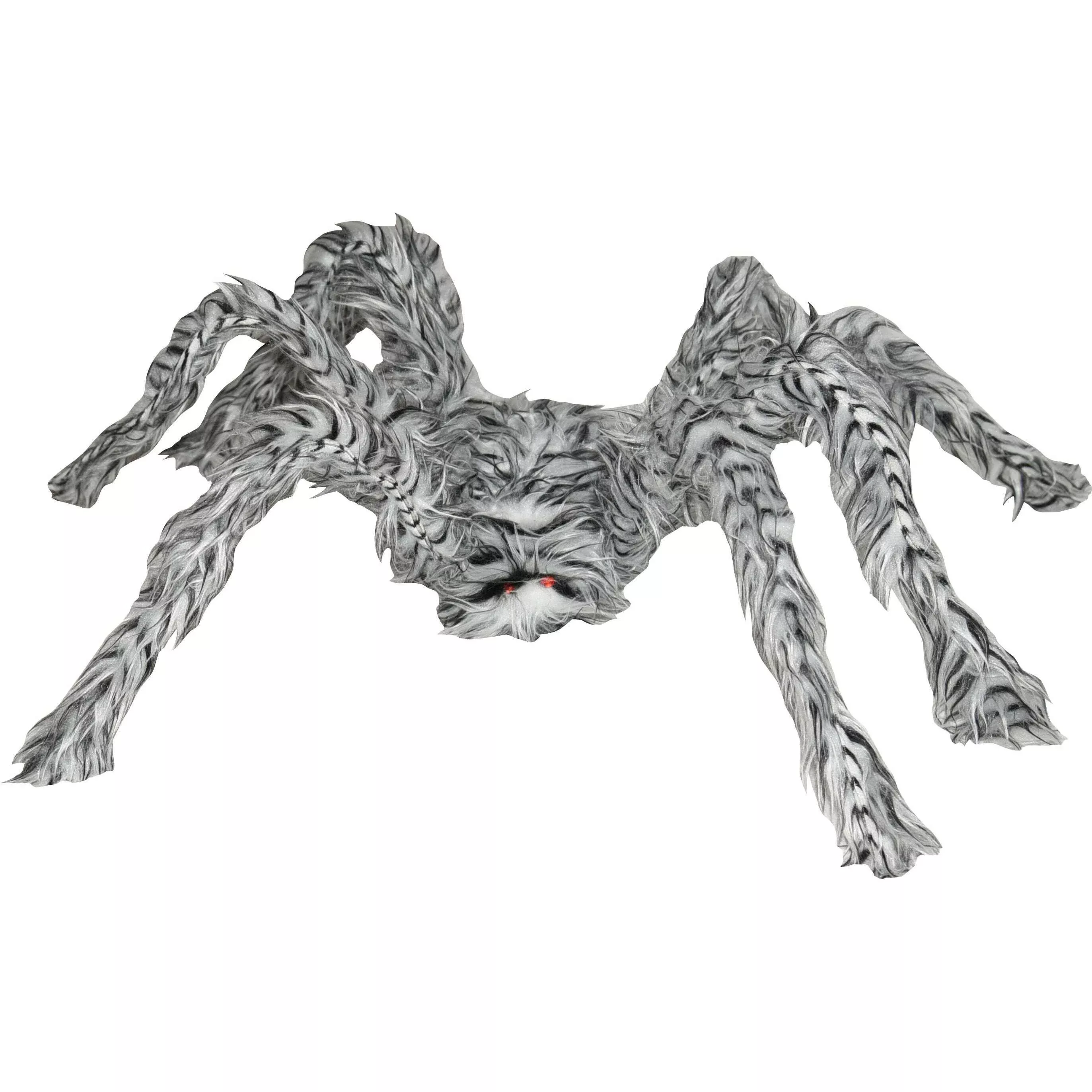 36" Grey and White and Black Spider