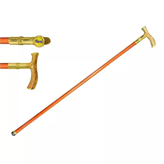 37″ Gold Handle Walking Cane