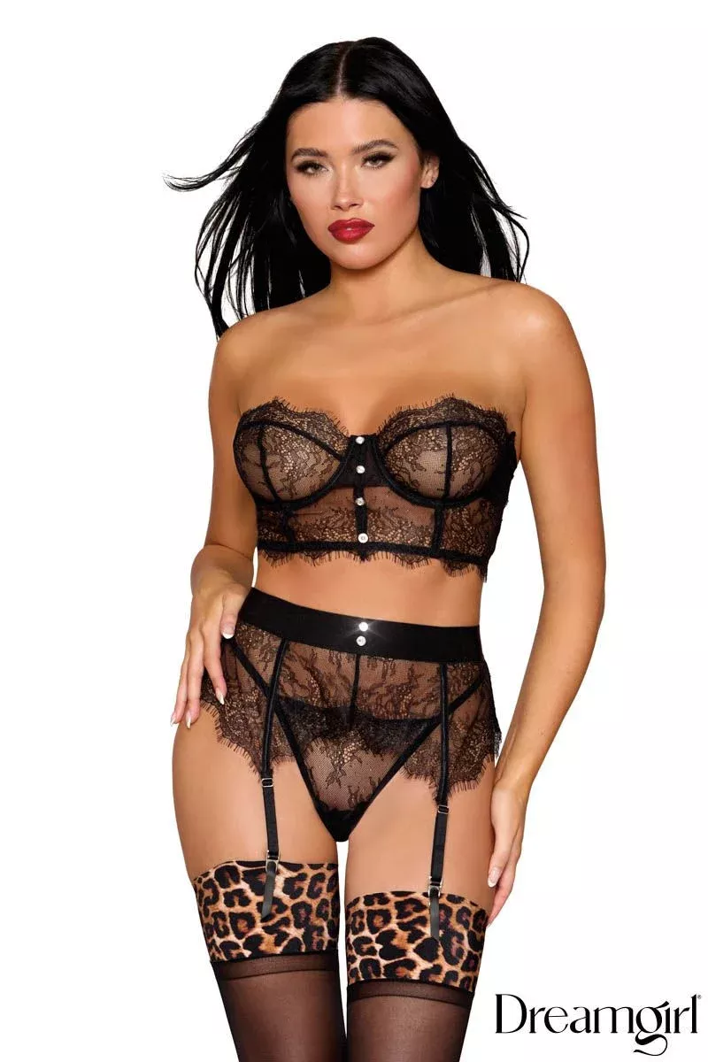 3Pc Set Eyelash Lace