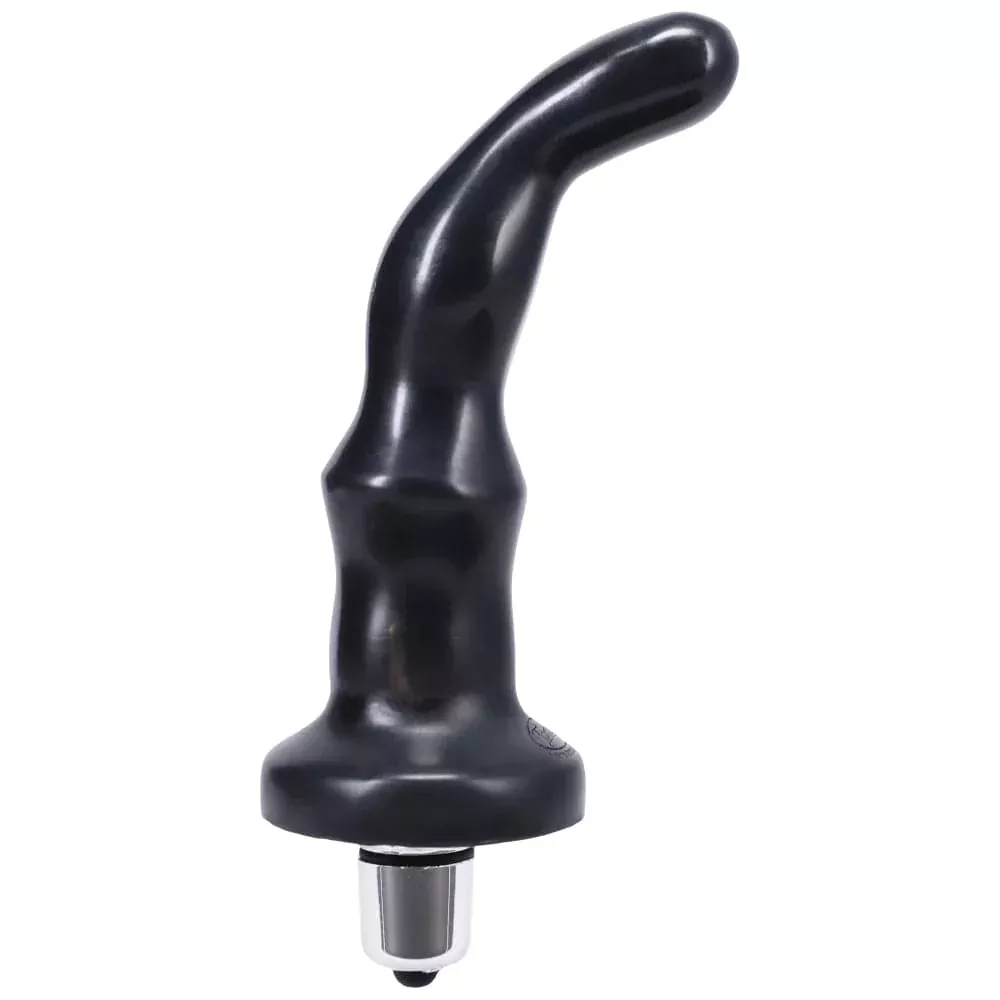 4.6" ProTouch Silicone P-Spot & G-Spot Dildo - Black