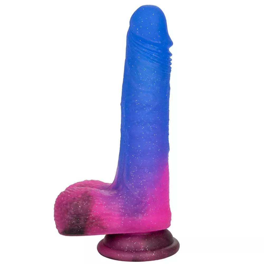 5.25" Ombre Hombre Vibrating Silicone Dildo