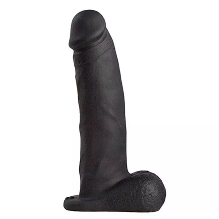 5.75" Realistic Silicone Dildo - Black