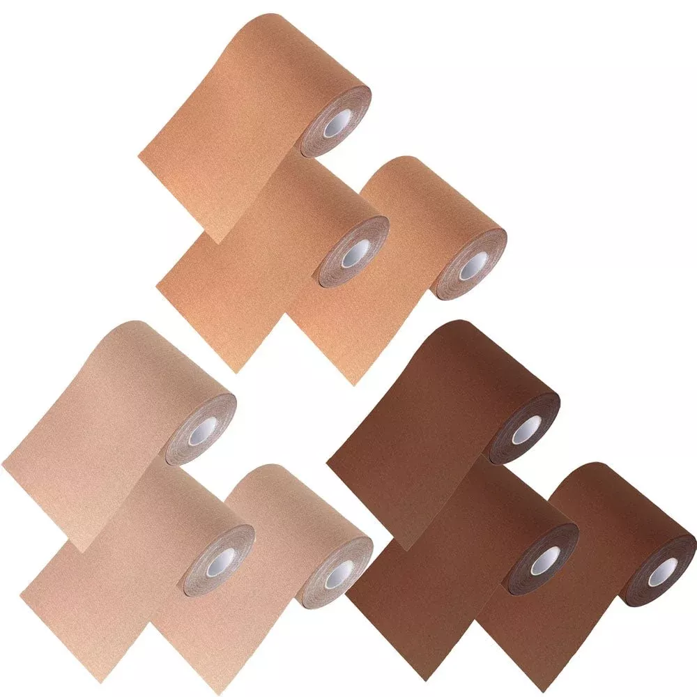 5" Wide Roll of Body T-Tape for Compression/Binding by Unique (3-Pack)
