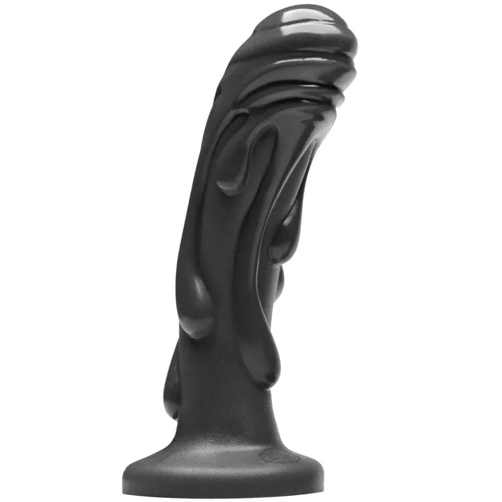 6.25" Magma Silicone Dildo - Black Onyx
