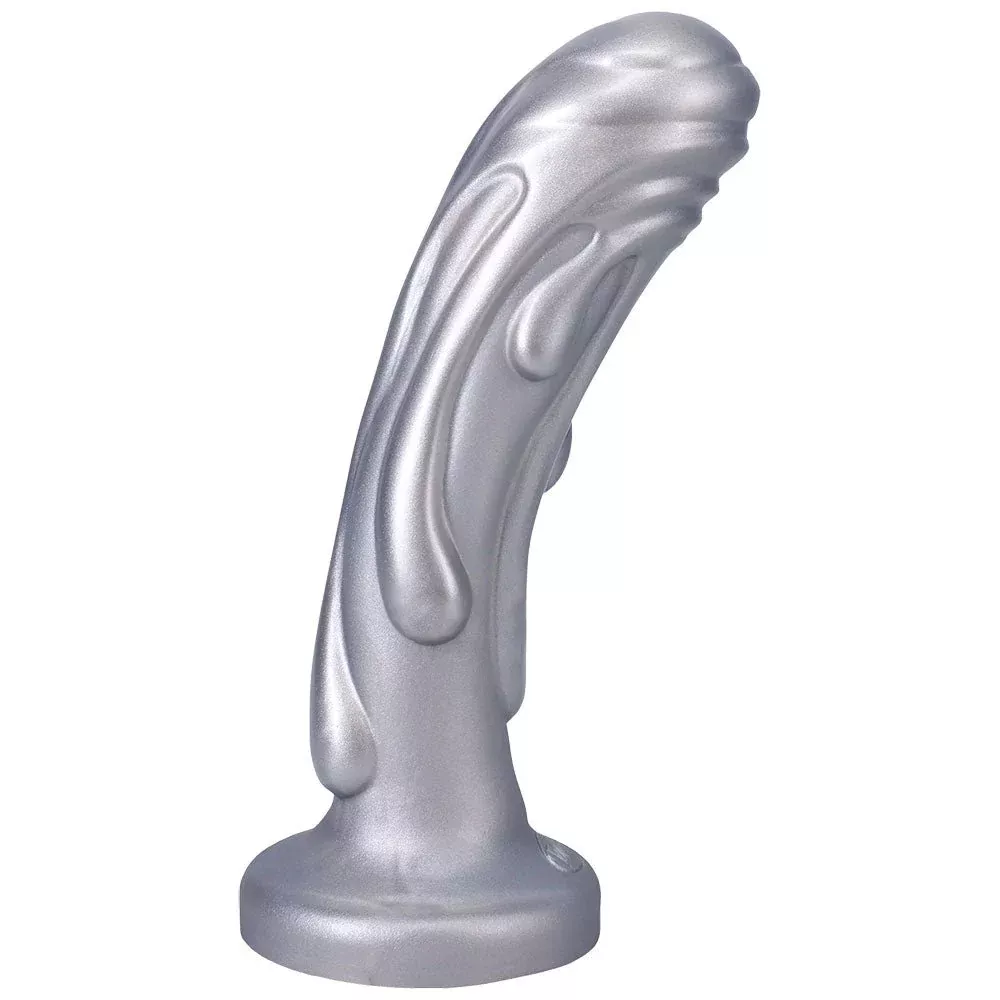 6.25" Magma Silicone Dildo - Silver