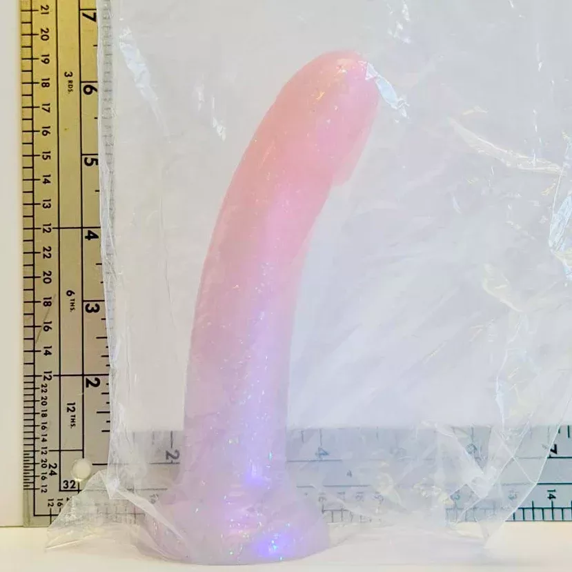 6.5" Rose Opal Silicone Dildo | Vault Sample