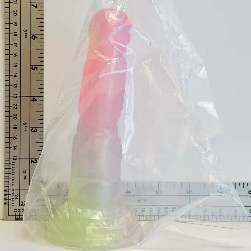 6.8" Watermelon Robot Silicone Dildo | Vault Sample