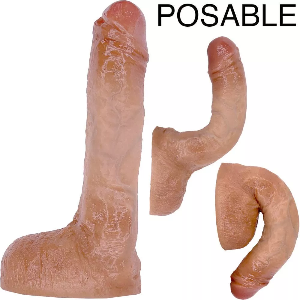6" Bender Realistic Posable Dual Density Dildo - Vanilla