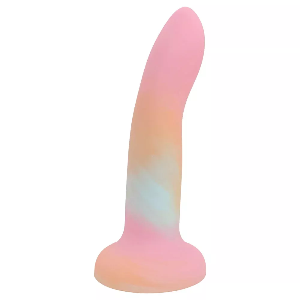 6" Rory Silicone Dildo - Peach Sunrise