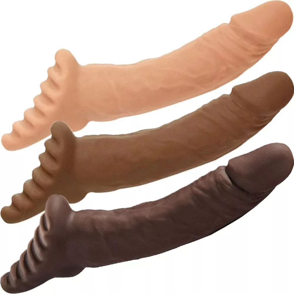6" Ultra - Silicone Dildo with Ridged Grinder Base