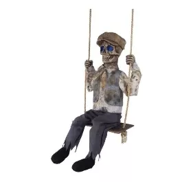 62" Swinging Skeletal Boy Halloween Animated Prop