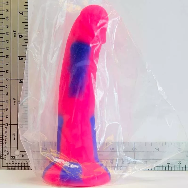 7.2" Neon Nebula Silicone Dildo | Vault Sample