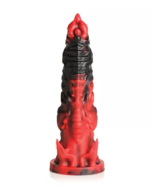 7.3" Mephisto Silicone Dildo Red/Black