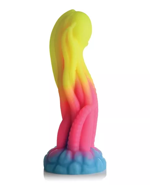 7.5" Tenta Glow-in-the-Dark Silicone Dildo