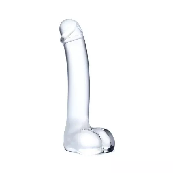 7" Curved Glass G-Spot Dildo