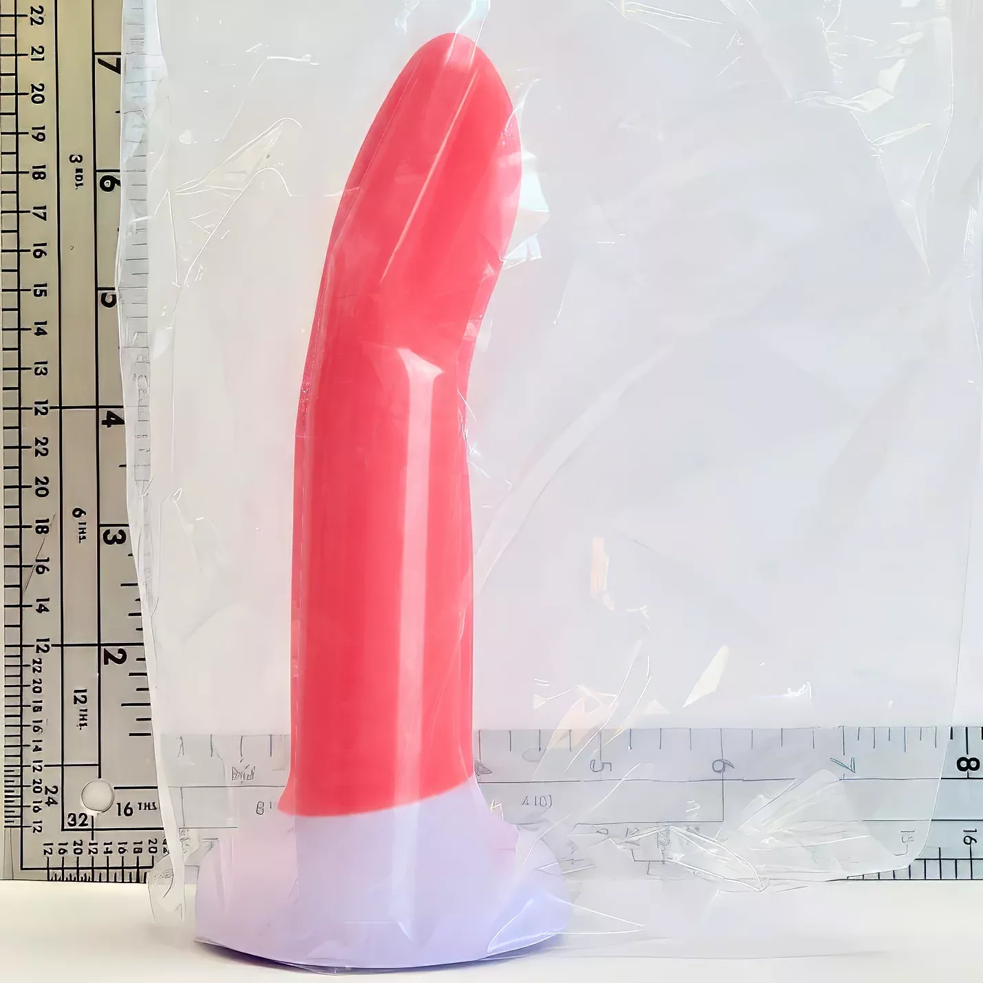 7" Guava Blush Silicone Dildo | Vault Sample