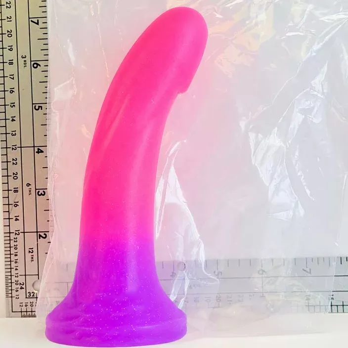 7" Hyperpop Sparkle Silicone Dildo | Vault Sample