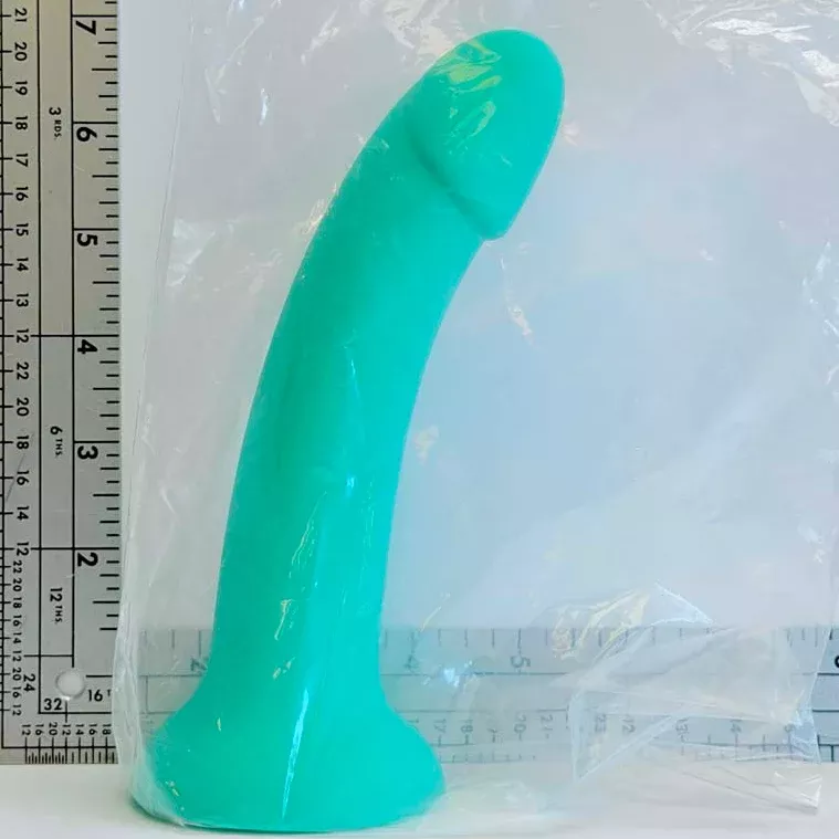 7" Mint Curve Silicone Dildo | Vault Sample