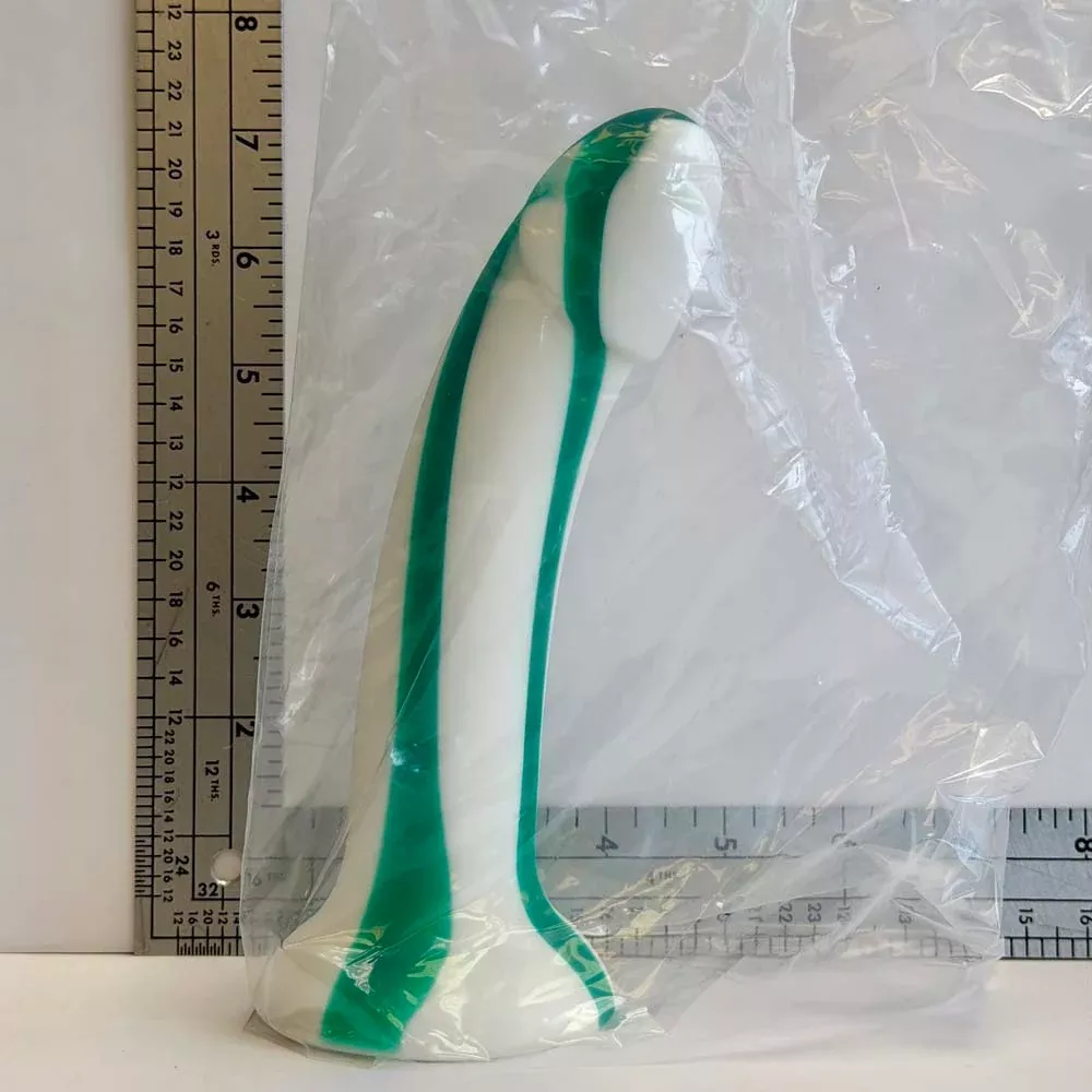 7" Peppermint Silicone Dildo | Vault Sample