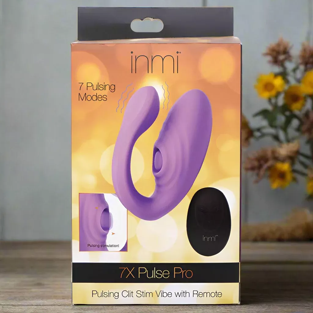 7X Pulse Pro Clitoral Stimulating Vibrator With Remote Control - Ergonomic Design & Powerful Motors