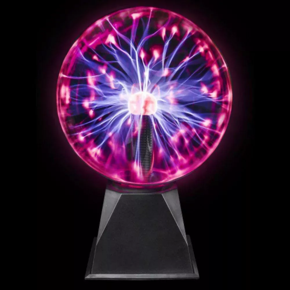 8" Red Plasma Ball w/ Touch & Sound Reaction
