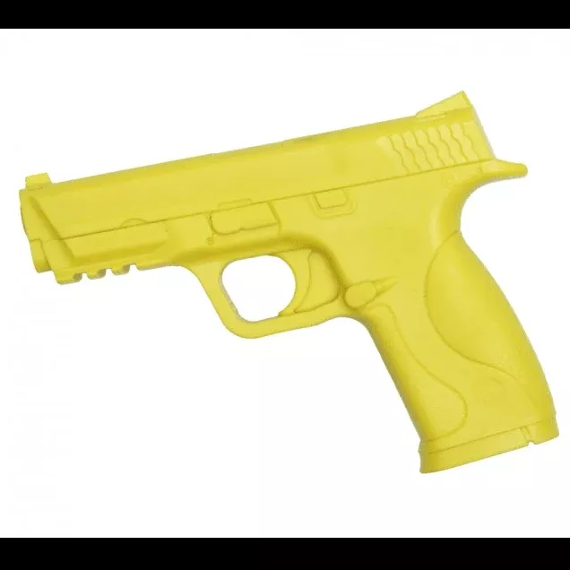 8" Yellow Polypropylene Plastic Training Glock Prop Gun