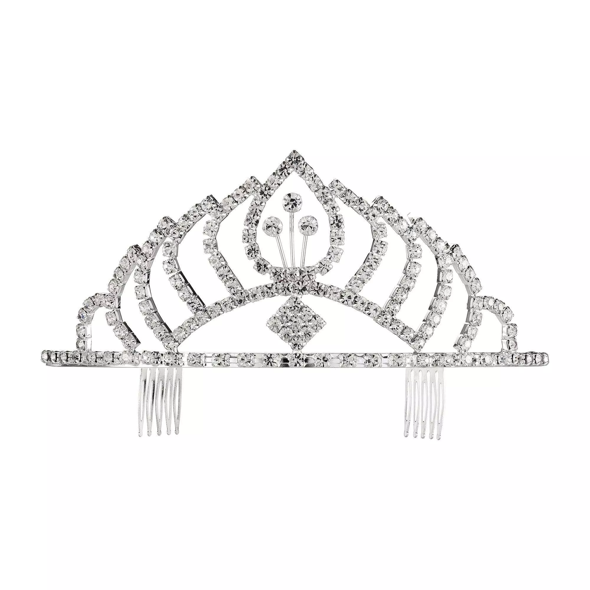 9 Point Silver Princess Tiara