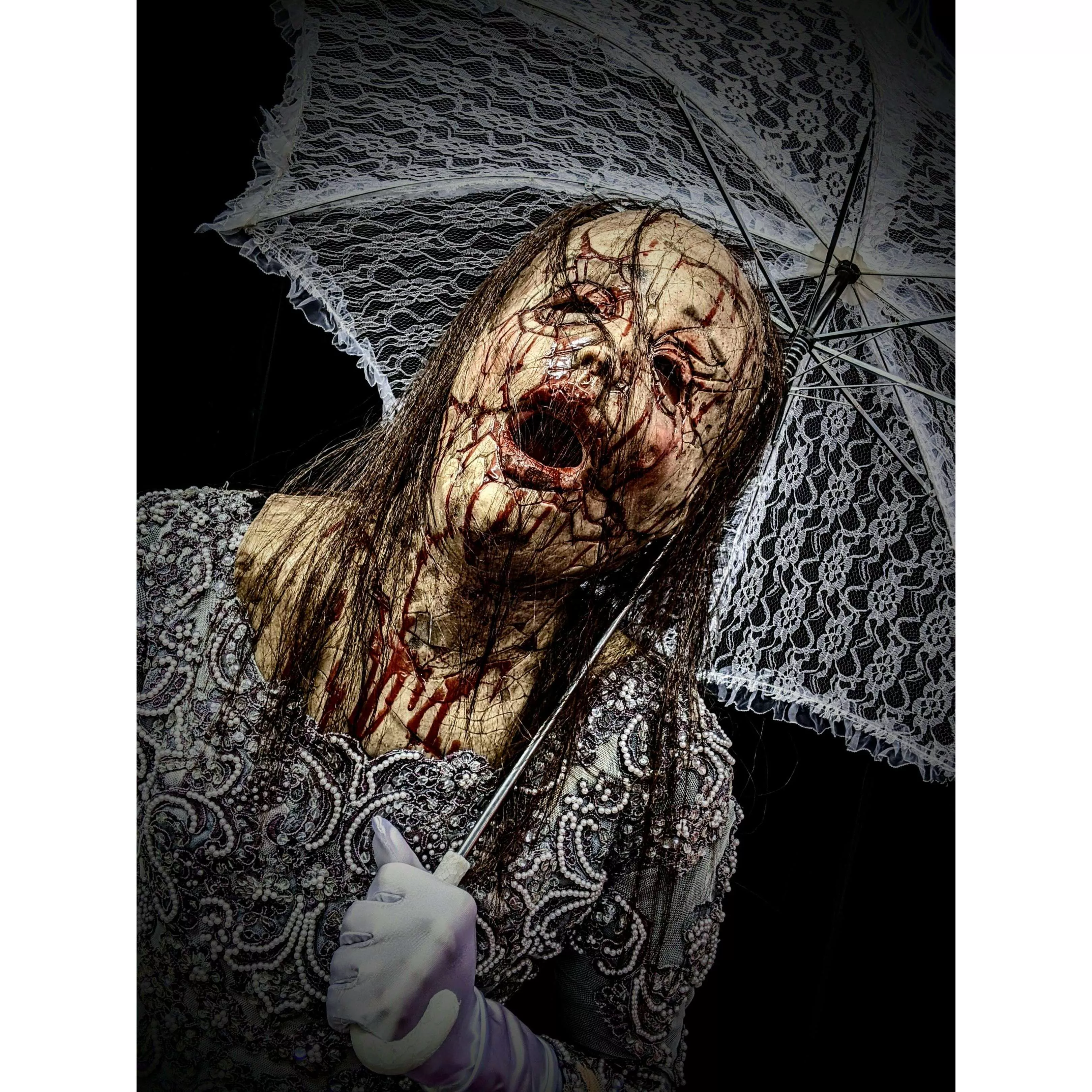Abandoned Bloody Doll Silicone Mask
