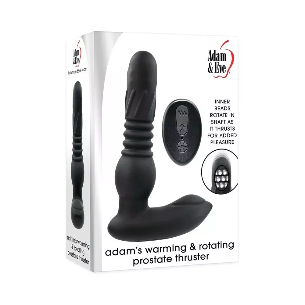 Adam & Eve 6-In-1 Prostate Massager With Heating, Thrusting, Rotating & Vibrating Functions