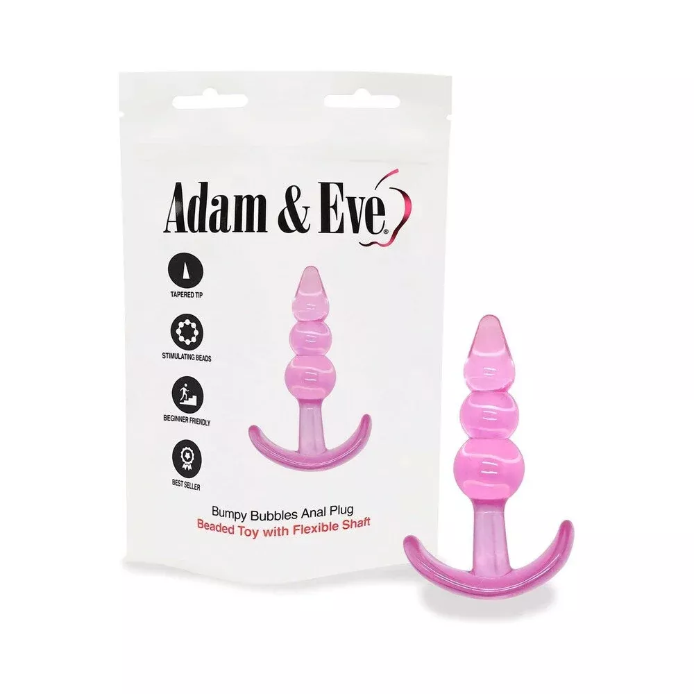 Adam & Eve Bumpy Bubbles Anal Plug (Bag Packaging)