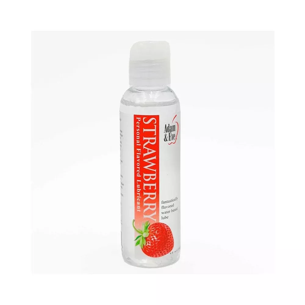 Adam & Eve Flavored Lubricant Strawberry 4 oz.