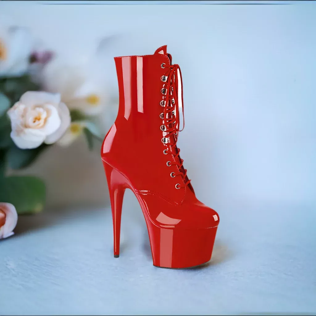 Adore Lace-Up Ankle Boot with 7" Heel and 2.75" Platform - Stylish & Chic Design by Pleaser