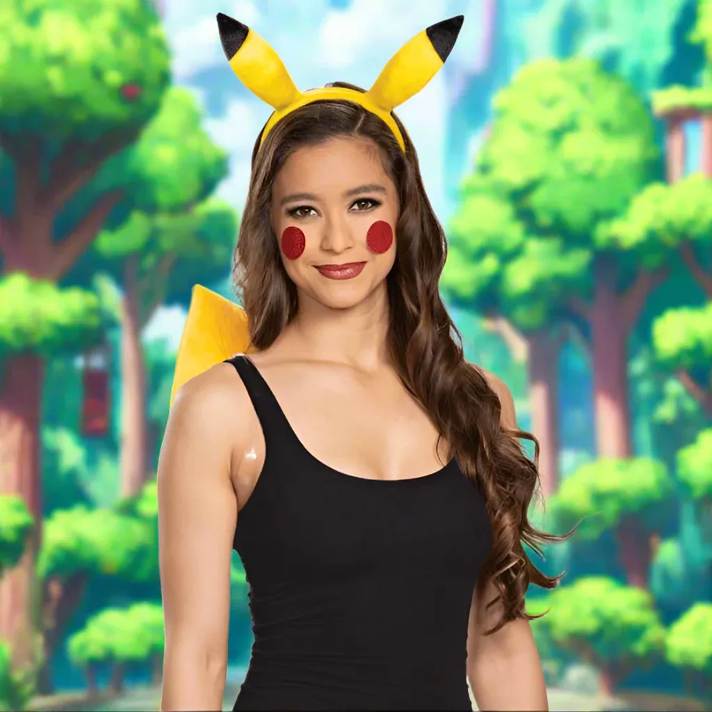 Adult Pikachu Headband & Tail Kit