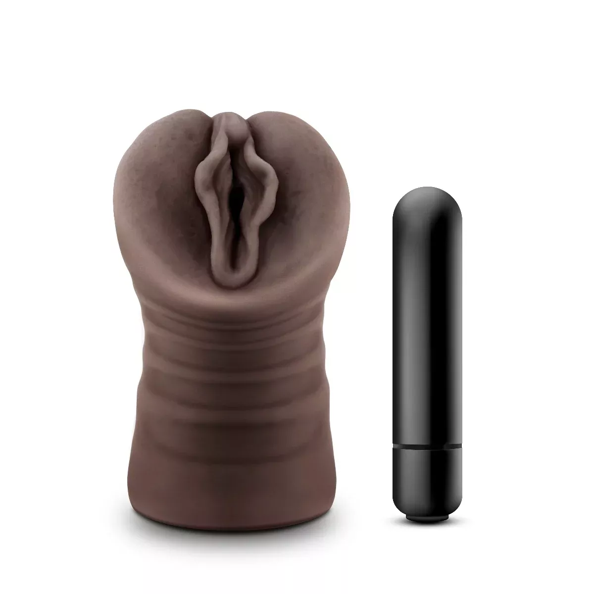 ALEXIS Vibrating Masturbator - HOT CHOCOLATE