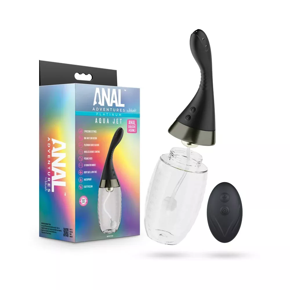 Anal Adventures Platinum Aqua Jet Black