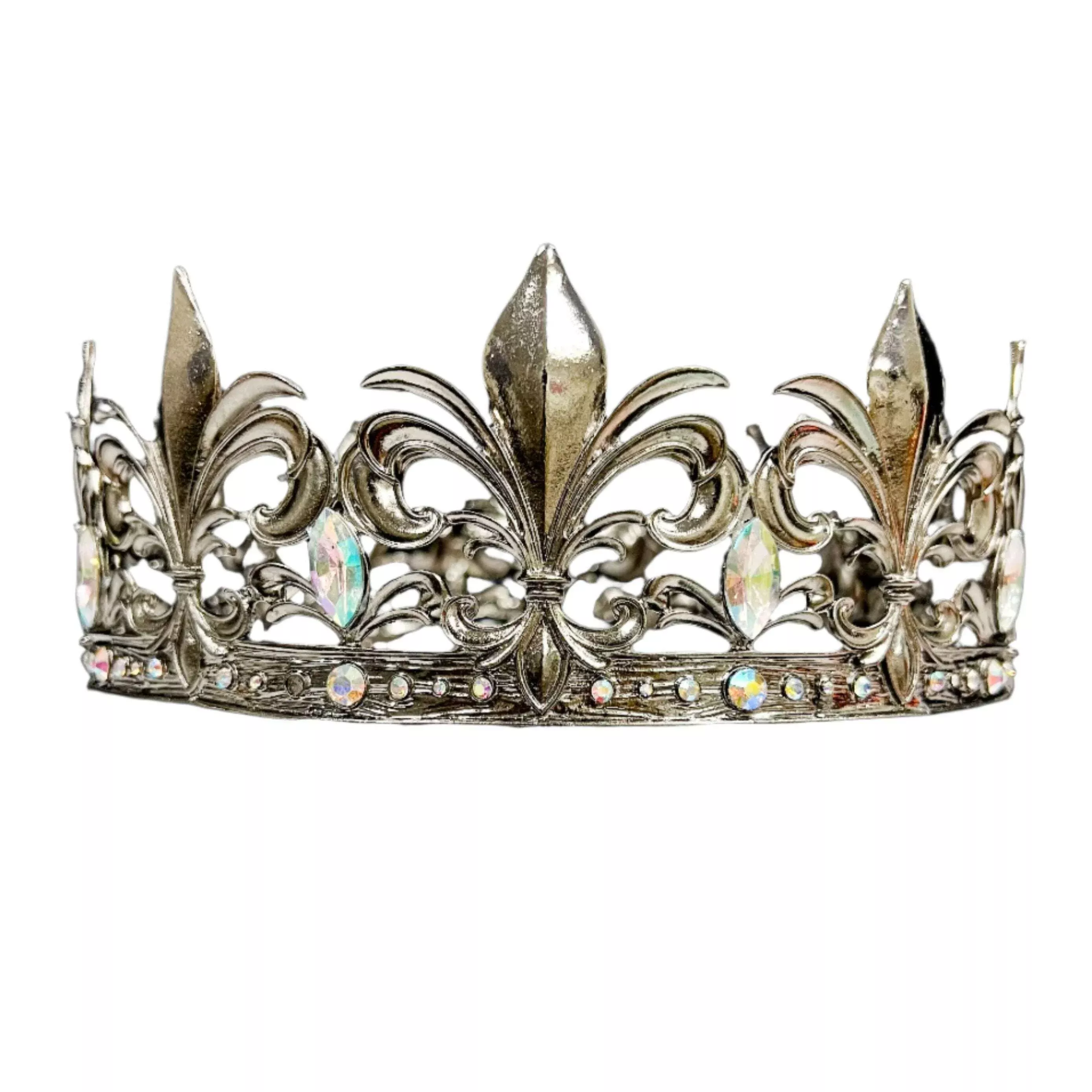 Antique Fleur De Lis Prince Crown