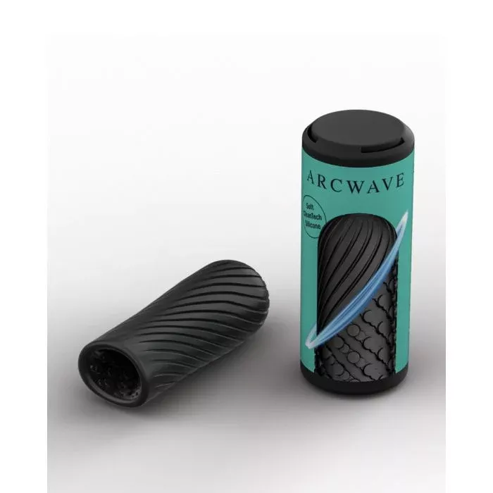 Arcwave Ghost Reversible CleanTech Silicone Stroker in Black