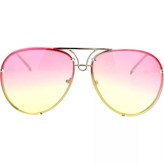 Aviator Ocean Lens Sunglasses