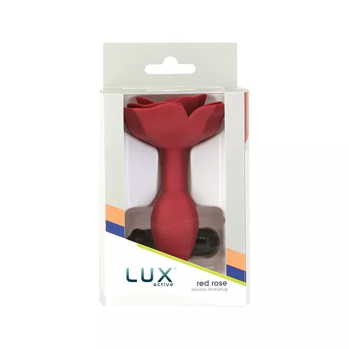 B.M.S. Enterprises Lux Active Red Rose Silicone Anal Plug