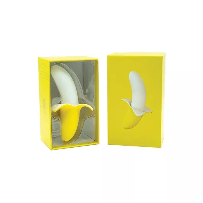 B.M.S. Enterprises Mini Banana Vibrator - Yellow