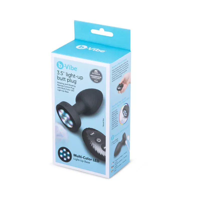 b-Vibe 3.5 Inch Light Up Butt Plug