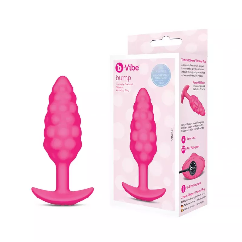 b-Vibe Bump Texture Vibrating Butt Plug