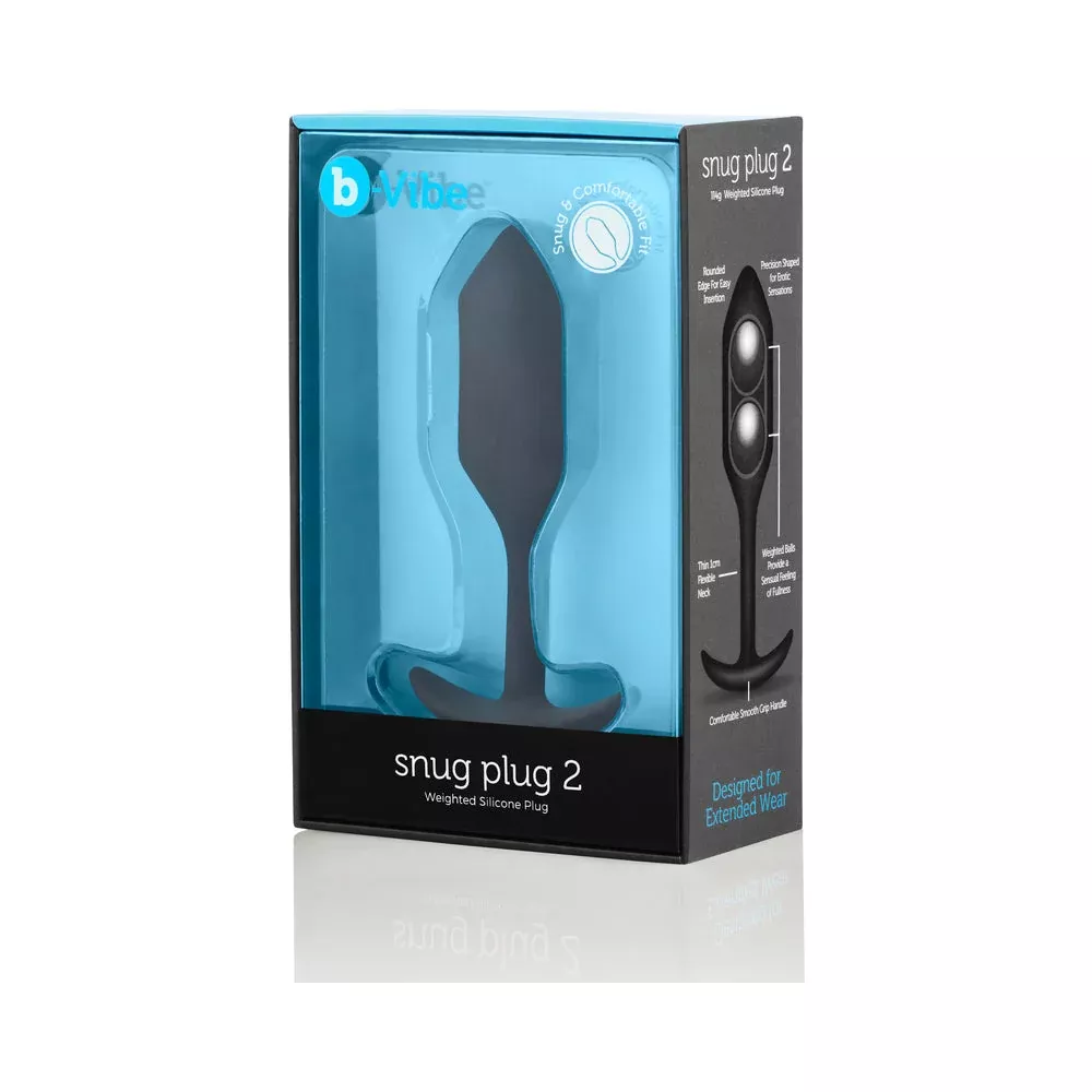 b-Vibe Snug Plug 2 Weighted Silicone Anal Plug