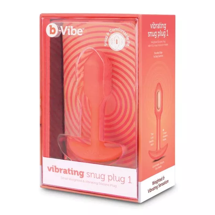 b-Vibe Vibrating Snug Plug 1 S Orange
